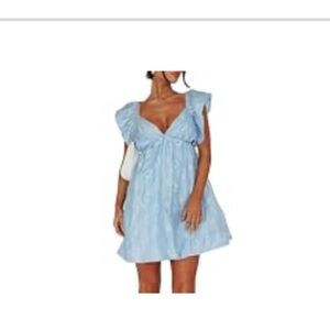 Light blue mini dress